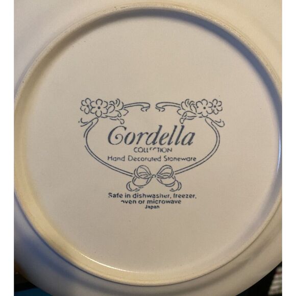 Set Of‎ 2 -Cordella Stoneware BLUET Dessert Salad Plate  Made in Japan Vintage - Picture 2 of 3